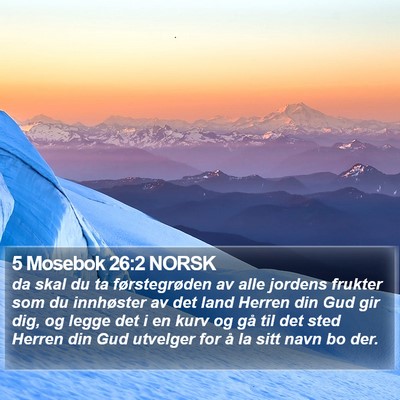 5 Mosebok 26:2 NORSK Bible Verse Image