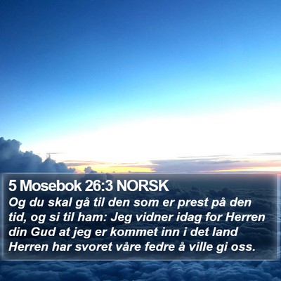5 Mosebok 26:3 NORSK Bible Verse Image