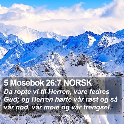 5 Mosebok 26:7 NORSK Bible Verse Image