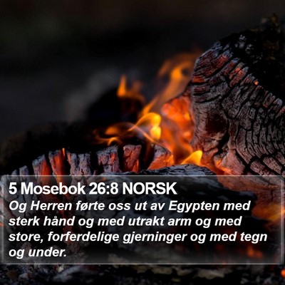 5 Mosebok 26:8 NORSK Bible Verse Image