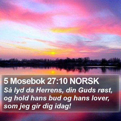 5 Mosebok 27:10 NORSK Bible Verse Image