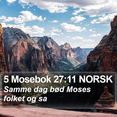 5 Mosebok 27:11 NORSK Bible Verse Image