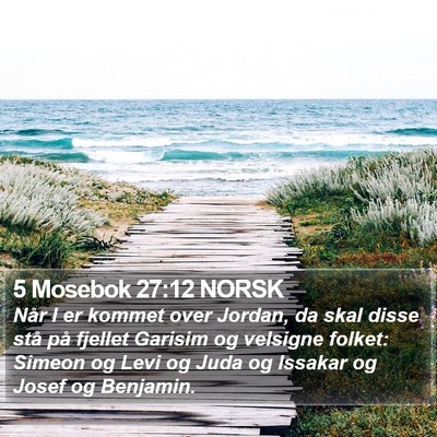 5 Mosebok 27:12 NORSK Bible Verse Image