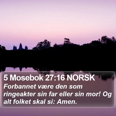 5 Mosebok 27:16 NORSK Bible Verse Image