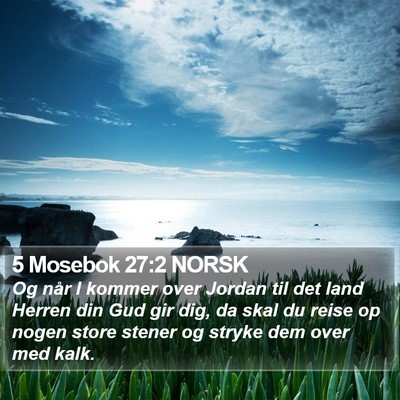 5 Mosebok 27:2 NORSK Bible Verse Image