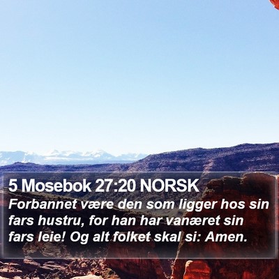 5 Mosebok 27:20 NORSK Bible Verse Image