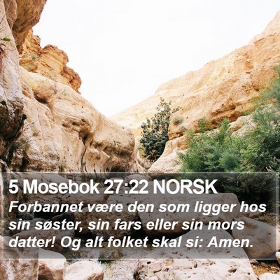 5 Mosebok 27:22 NORSK Bible Verse Image