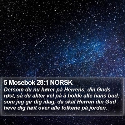 5 Mosebok 28:1 NORSK Bible Verse Image