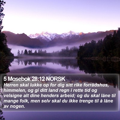 5 Mosebok 28:12 NORSK Bible Verse Image