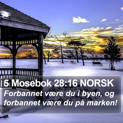 5 Mosebok 28:16 NORSK Bible Verse Image