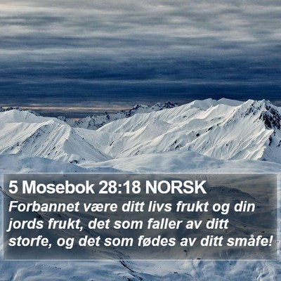 5 Mosebok 28:18 NORSK Bible Verse Image