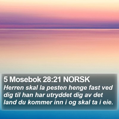 5 Mosebok 28:21 NORSK Bible Verse Image