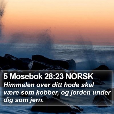 5 Mosebok 28:23 NORSK Bible Verse Image