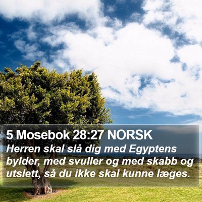 5 Mosebok 28:27 NORSK Bible Verse Image