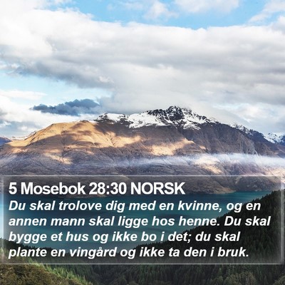 5 Mosebok 28:30 NORSK Bible Verse Image
