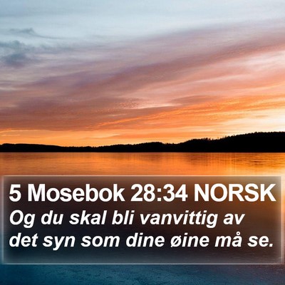 5 Mosebok 28:34 NORSK Bible Verse Image