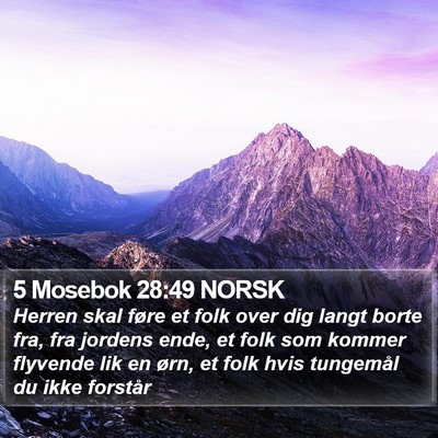 5 Mosebok 28:49 NORSK Bible Verse Image