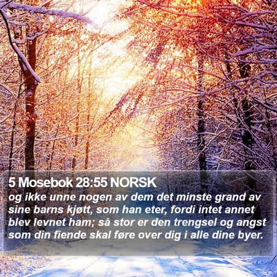 5 Mosebok 28:55 NORSK Bible Verse Image