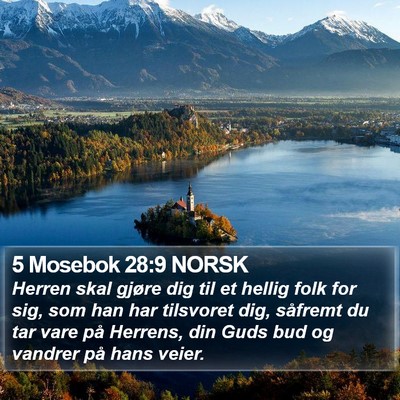 5 Mosebok 28:9 NORSK Bible Verse Image