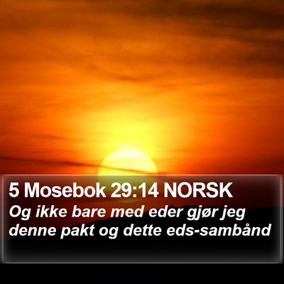 5 Mosebok 29:14 NORSK Bible Verse Image