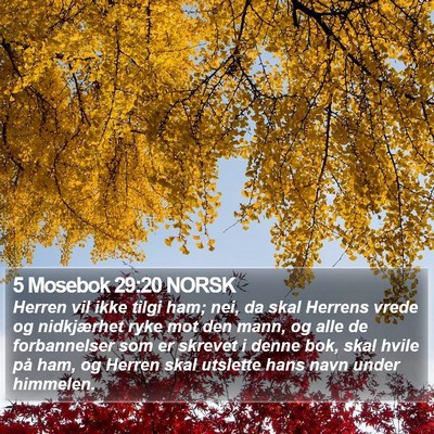 5 Mosebok 29:20 NORSK Bible Verse Image