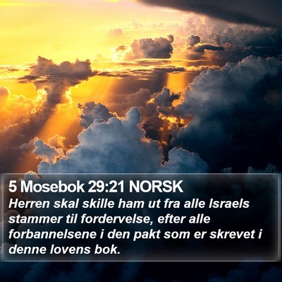 5 Mosebok 29:21 NORSK Bible Verse Image