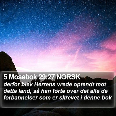5 Mosebok 29:27 NORSK Bible Verse Image