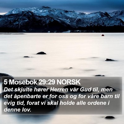 5 Mosebok 29:29 NORSK Bible Verse Image