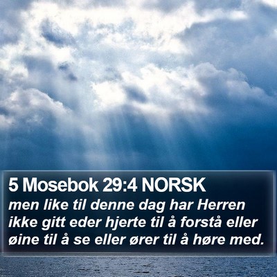 5 Mosebok 29:4 NORSK Bible Verse Image