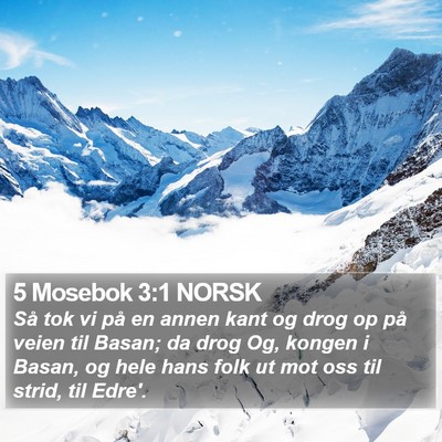5 Mosebok 3:1 NORSK Bible Verse Image