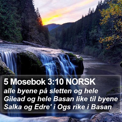 5 Mosebok 3:10 NORSK Bible Verse Image