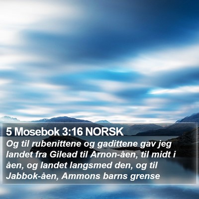 5 Mosebok 3:16 NORSK Bible Verse Image