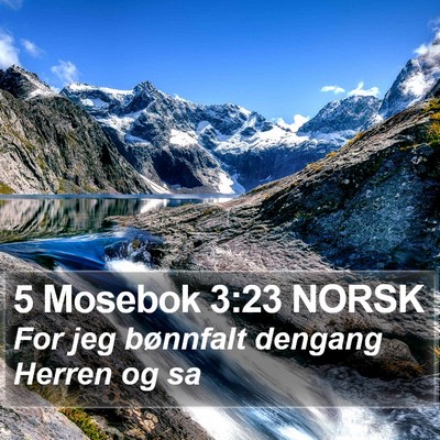 5 Mosebok 3:23 NORSK Bible Verse Image