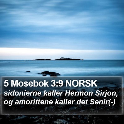 5 Mosebok 3:9 NORSK Bible Verse Image