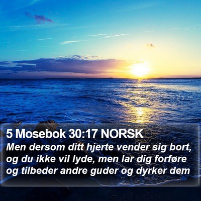5 Mosebok 30:17 NORSK Bible Verse Image