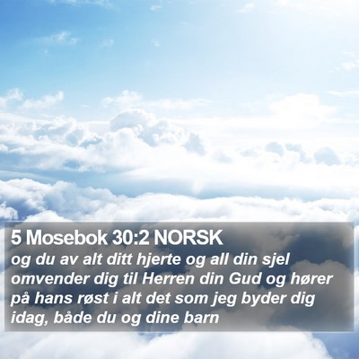 5 Mosebok 30:2 NORSK Bible Verse Image