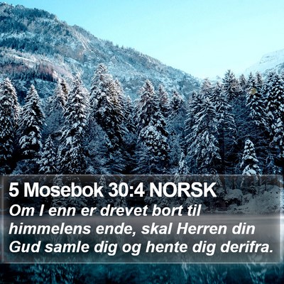 5 Mosebok 30:4 NORSK Bible Verse Image