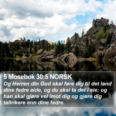 5 Mosebok 30:5 NORSK Bible Verse Image
