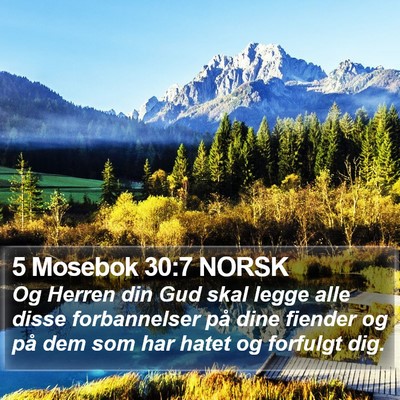 5 Mosebok 30:7 NORSK Bible Verse Image