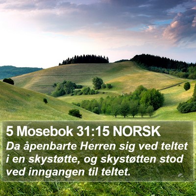 5 Mosebok 31:15 NORSK Bible Verse Image