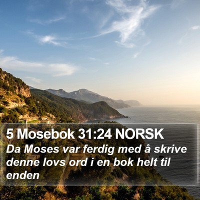 5 Mosebok 31:24 NORSK Bible Verse Image