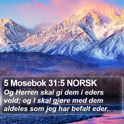 5 Mosebok 31:5 NORSK Bible Verse Image