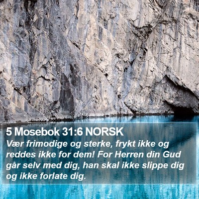 5 Mosebok 31:6 NORSK Bible Verse Image