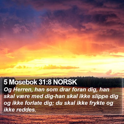 5 Mosebok 31:8 NORSK Bible Verse Image