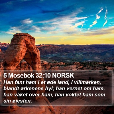 5 Mosebok 32:10 NORSK Bible Verse Image
