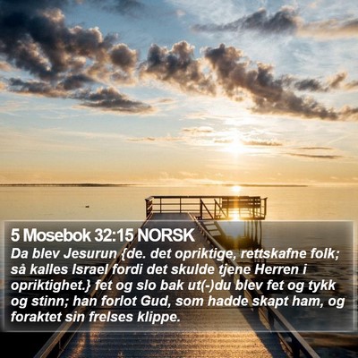 5 Mosebok 32:15 NORSK Bible Verse Image