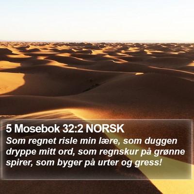 5 Mosebok 32:2 NORSK Bible Verse Image