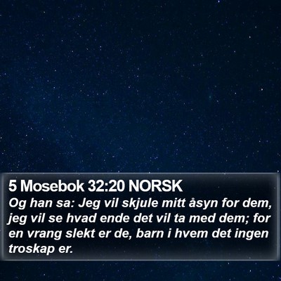 5 Mosebok 32:20 NORSK Bible Verse Image