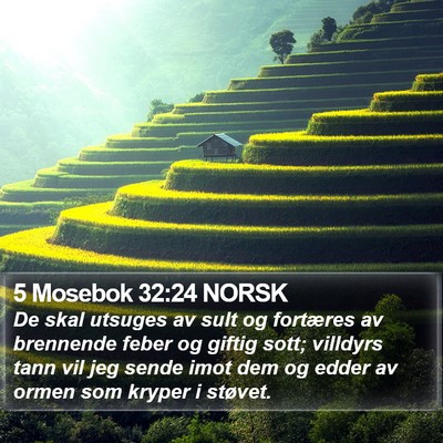 5 Mosebok 32:24 NORSK Bible Verse Image