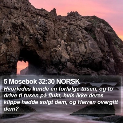 5 Mosebok 32:30 NORSK Bible Verse Image